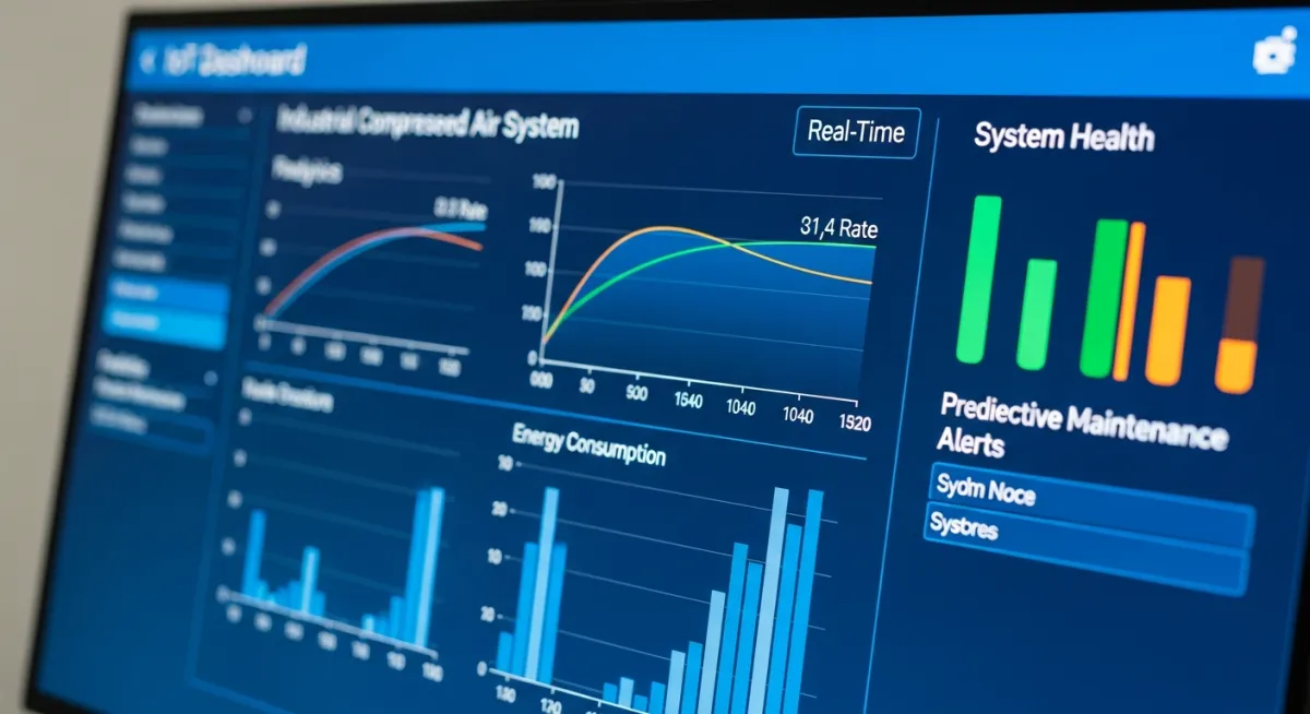 Dashboard IoT de monitoreo en tiempo real de compresores